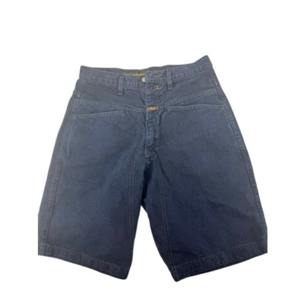 Marithe Francois Girbaud Denim Shorts Mens 30 Blue Stone Washed Baggy Vintage